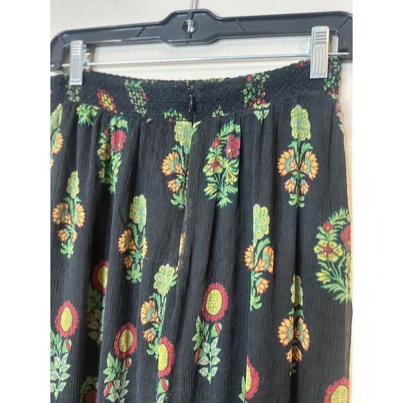 Nightcap Whimsical Silk Lined Whimsigoth Floral Skirt Size 1 Boho Festival Smock - Picture 5 of 10